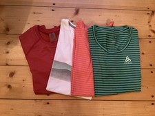 Top! S, 4 koszule ODLO, krótki rękaw, bieganie, sport, koszula funkcyjna, koszula damska