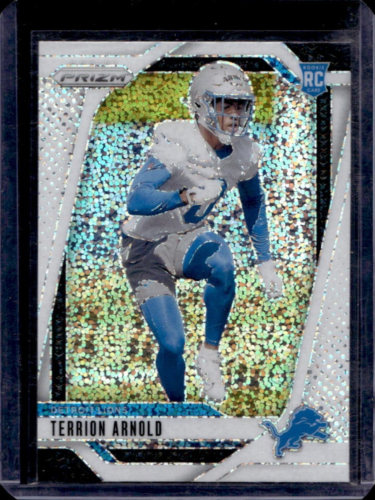2024 Prizm Terrion Arnold RC White Sparkle SSP Rookie #389 Lions