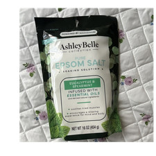 Ashley Belle Collection Epsom Salts Eucalyptus Spearmint Essential Oils 16 oz