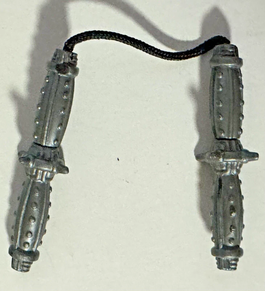 1994 Playmates TMNT Cyber Samurai Mike Figure w/ Nunchucks & Hands Incomplete - Image 3 of 4