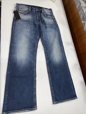 Silver Jeans Zac Mens 30x30 Blue