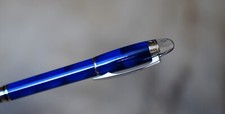 RARE SPLENDIDE STYLO ROLLER MONTBLANC STARWALKER FINITION BLUE OCEAN & PLATINUM