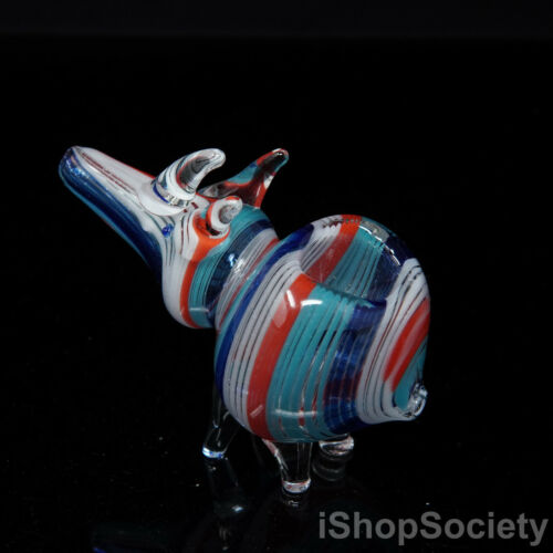4" Rhinoceros Animal Tobacco Smoking Pipe Thick Collectible Pipes - P424A - Picture 4 of 7