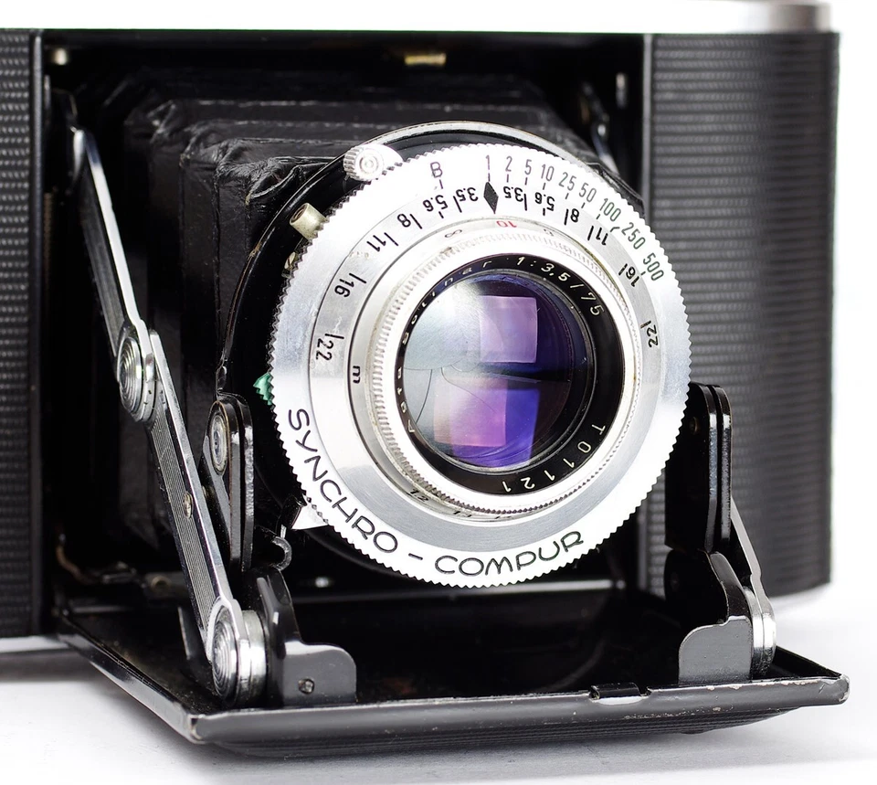 Lente para cámara fotográfica Agfa Isolette III 120 telémetro Solinar 3,5/75 mm No.T01121 •• Foto 3 de 4