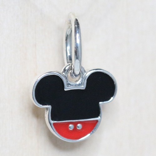 New Authentic Pandora Charm Enamel Disney Mickey 791461ENMX Pendant W Suede Pouc - Picture 2 of 8
