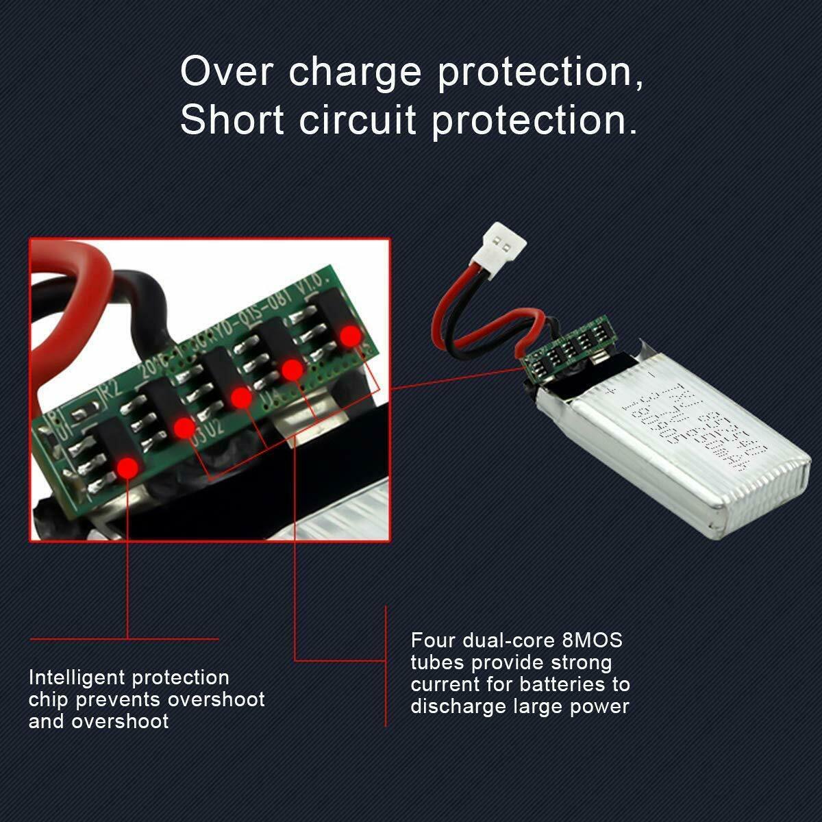 LEKYLUKY 6V cavo del caricatore del USB con SM 2P Spina per 6V Ni Mh/6v Ni CD batteria 2 pz