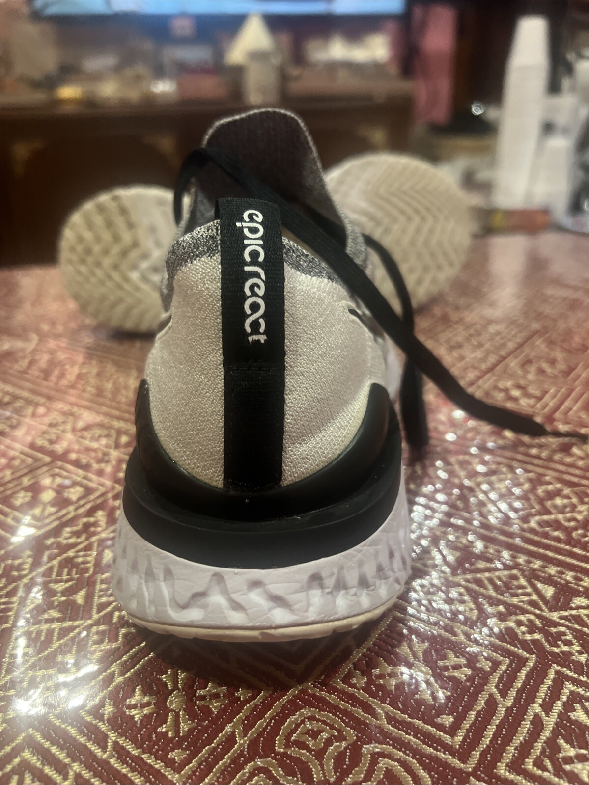 Pre-Owned Nike Epic React Flyknit Oreo Running Sh… - image 5