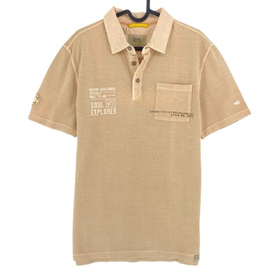 Camel Active Brown Pique Polo Shirt Size S L