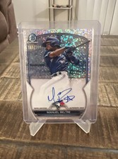 2023 Bowman Chrome Prospect Autograph Speckle Refractor #CPAMB Manuel Beltre/299