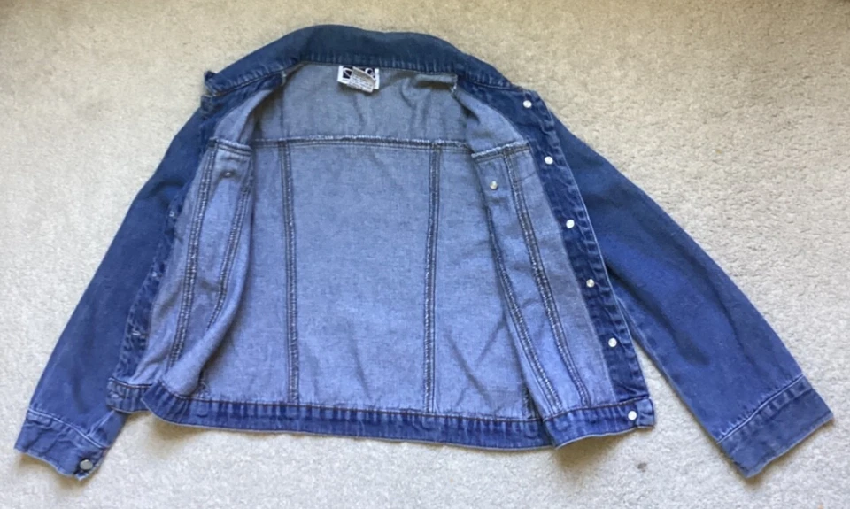 Girls SPEECHLESS Denim Jeans Jacket snap front Size Large children’s coat - Image 3 of 4