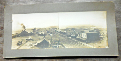 Lind Washington Street Scene Bird Eye View Antique Mounted Photo