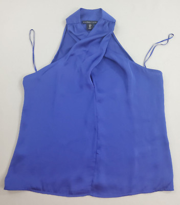 Sincerely Jules Damen Bluse Hemd Top Ärmellos Blau Polyester S