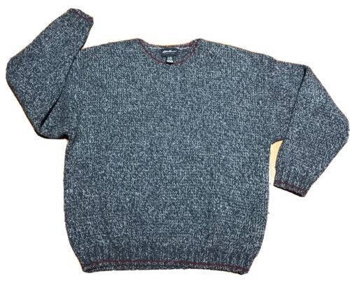 VTG 80s Eddie Bauer Heavy Knit Geometric 100% Cotton Sweater VTG 80s Eddie Bauer Heavy Knit Geometric 100% Cotton Sweater