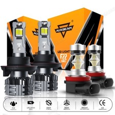 For Ford Focus 2008-2011 Auxbeam White Canbus Led Headlight Hilo Beam Fog Light