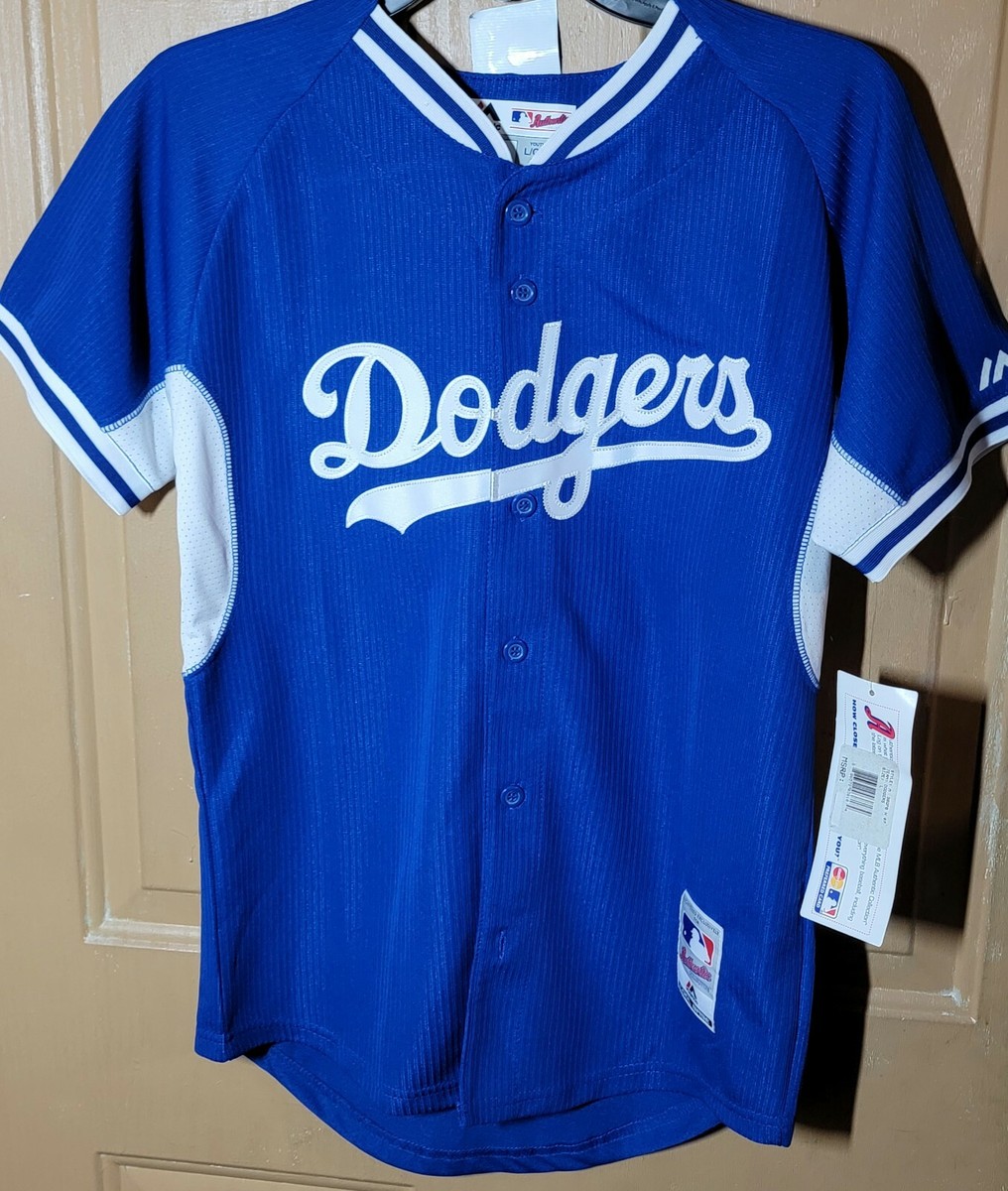 LOS ANGELES DODGERS AUTHENTIC MAJESTIC BLANK STITCHED JERSEY KIDS