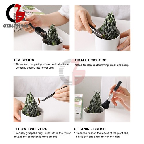 5/8/13Pcs Mini Trapianto Manuale da Giardino Strumenti Succulenti per Piante da Interno Kit - Foto 6 di 15