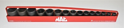 MAC SVP156TR 15pc 1/2'' Dr SAE Standard Impact Socket Set 6Pt 3/8'' to 1-1/4'' $349