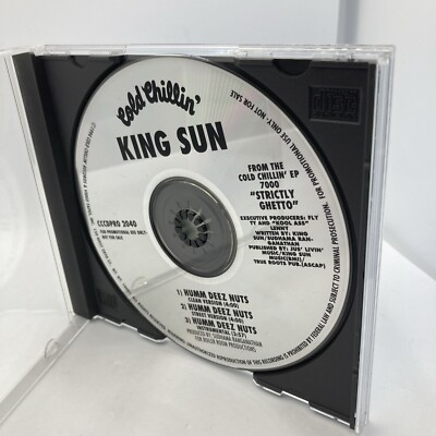 Rare! Cold Chillin  King Sun Promo CD Humm Deez Nuts