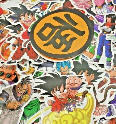 100Pc Anime Dragon Ball Z Super Saiyan Goku Vegeta Piccolo Pan Sticker DBZ