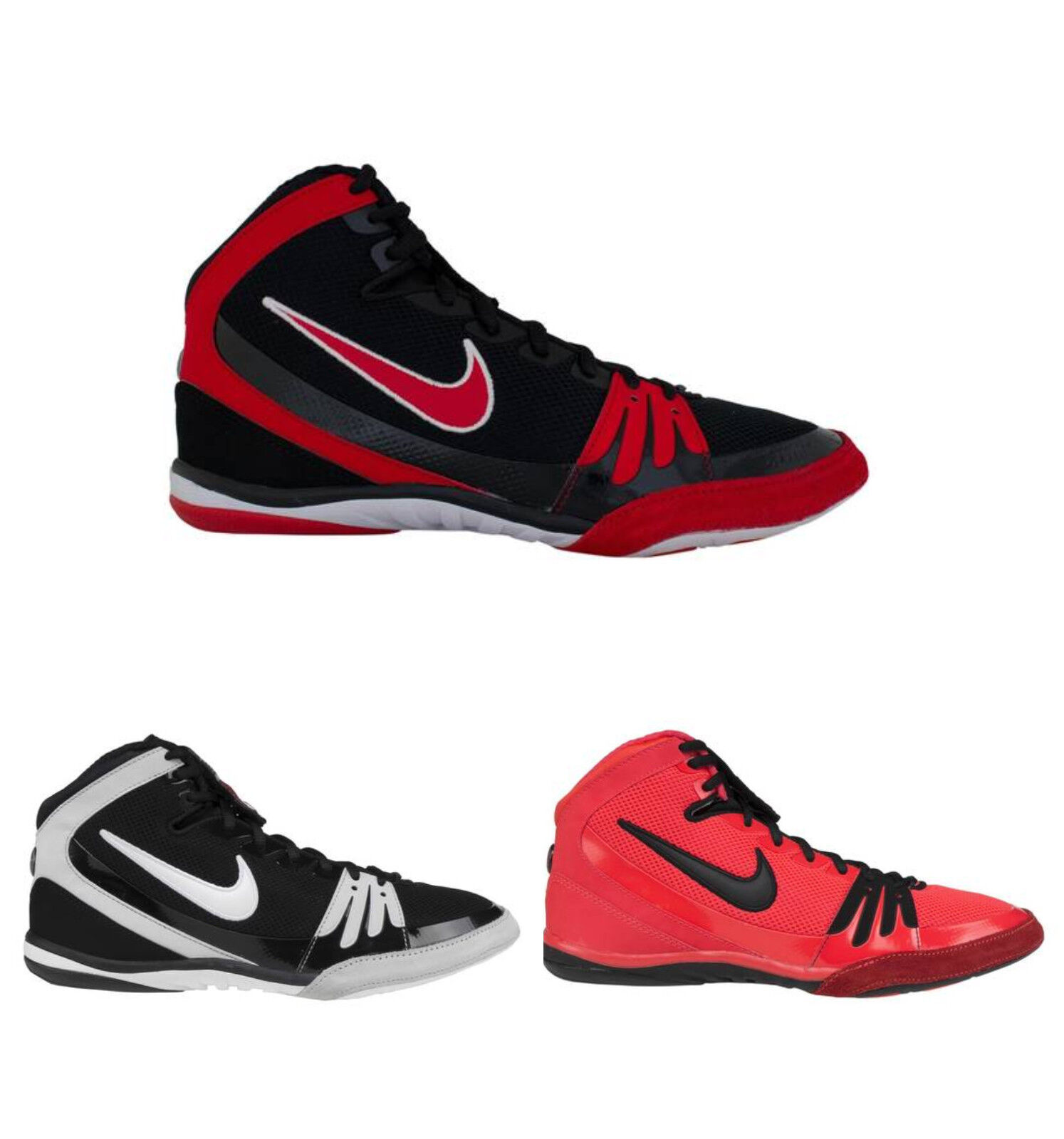 nike freek black red