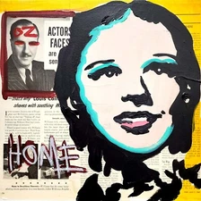 CORBELLIC EXPRESSIONISM 12X12 WIZARD OF OZ HANDMADE SIGNED COLORFUL ART PAINTING