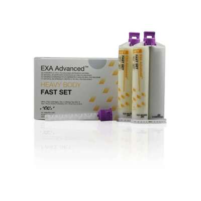 EXA Advanced VPS Fast Set,Heavy Body Refill Kit-2x48mL Cartridges &6 Mixing Tips