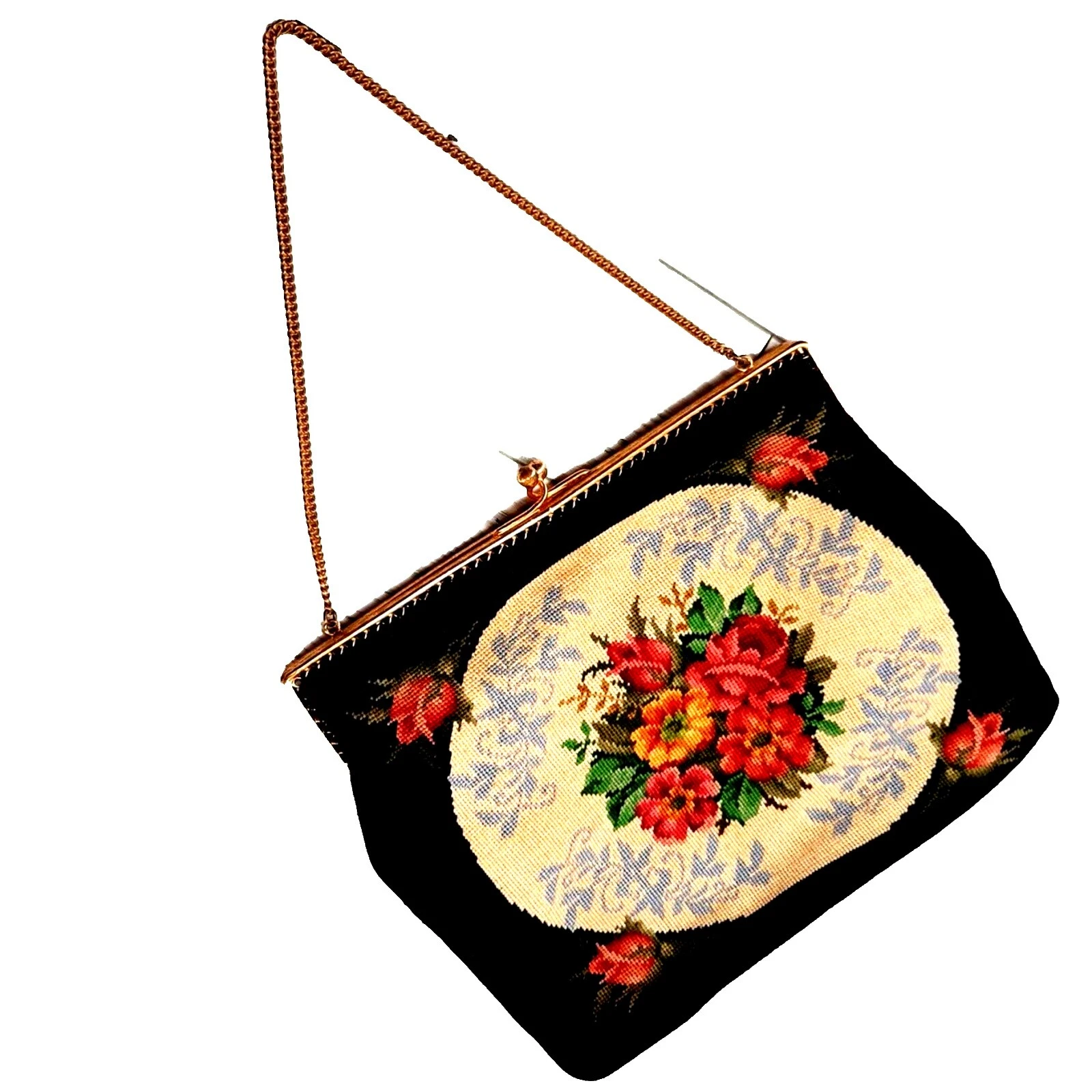 Purse Black Velvet Vintage Bags, Handbags & Cases