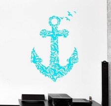 Wall Stickers Birds Sea Anchor Marine Sailor Art Mural Vinyl Decal ig2000 