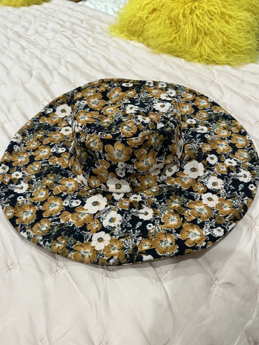 Anthropologie Corduroy Floral Print Bucket Hat | eBay display picture 2