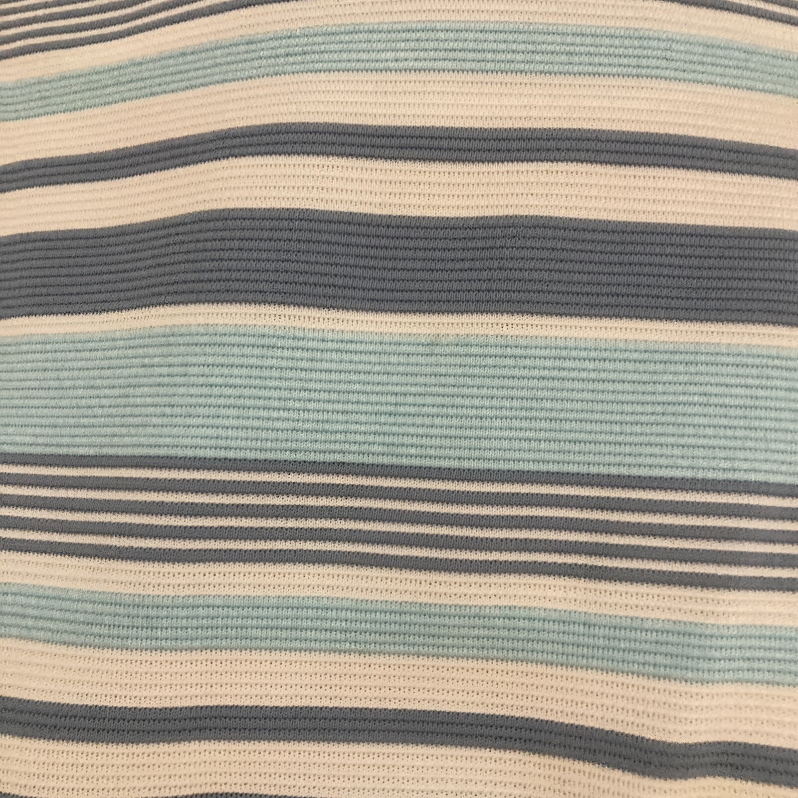 1970s Vintage Blue/White Striped Sleeveless Dress, 18.5" pit to pit 3