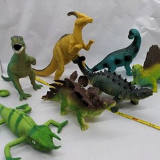 Large Dinosaurs Animals Greenbrier International Safari Lot Of 7