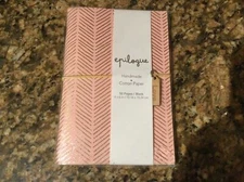 epilogue Handmade Cotton Paper Journal Pink With LOVE Tag 50 Blank Pages NEW