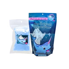 The Original Bag of Poo! Narwhal Poo! Novelty Blue Cotton Candy Gag Gift!