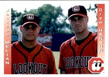 2000 Chattanooga Lookouts Update Grandstand #8 Jackson Melian / Drew Henson Card