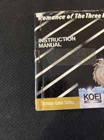 Romance Of The Three Kingdoms NES Manual Only ~~Phoenix Comics NW~~