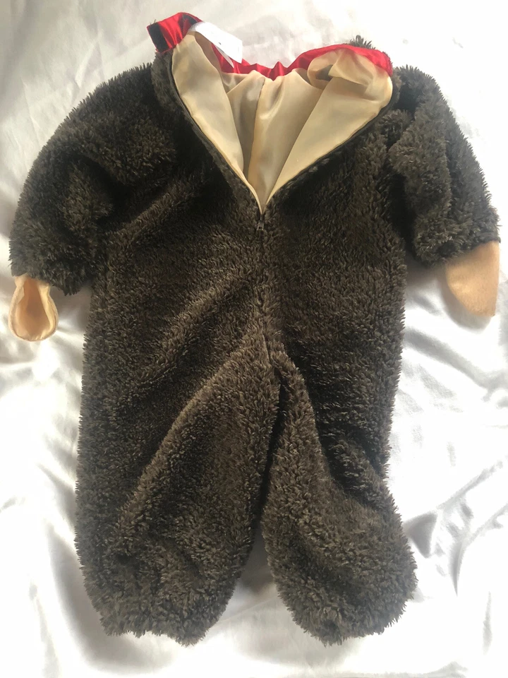 InCharacter Infantil Talla L 18mos-2T Mono Marrón Disfraz Peluche Body Sombrero Pies Foto 3 de 4