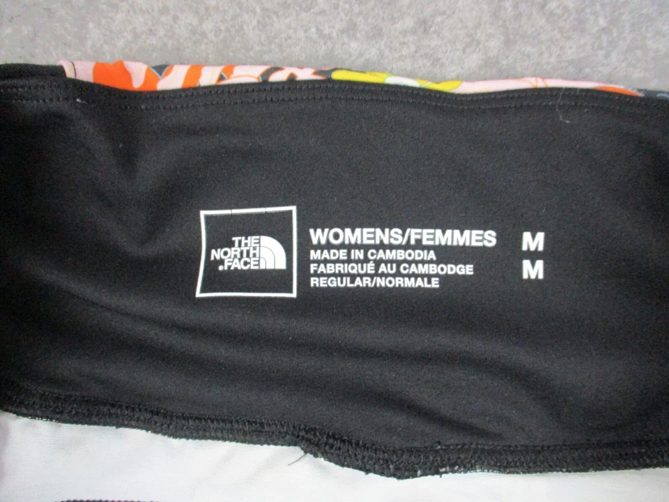 Pantalones Cortos North Face Para Mujer Medianos Rosa Amarillo Estampado Floral Arca Correr Senderismo Foto 4 de 4