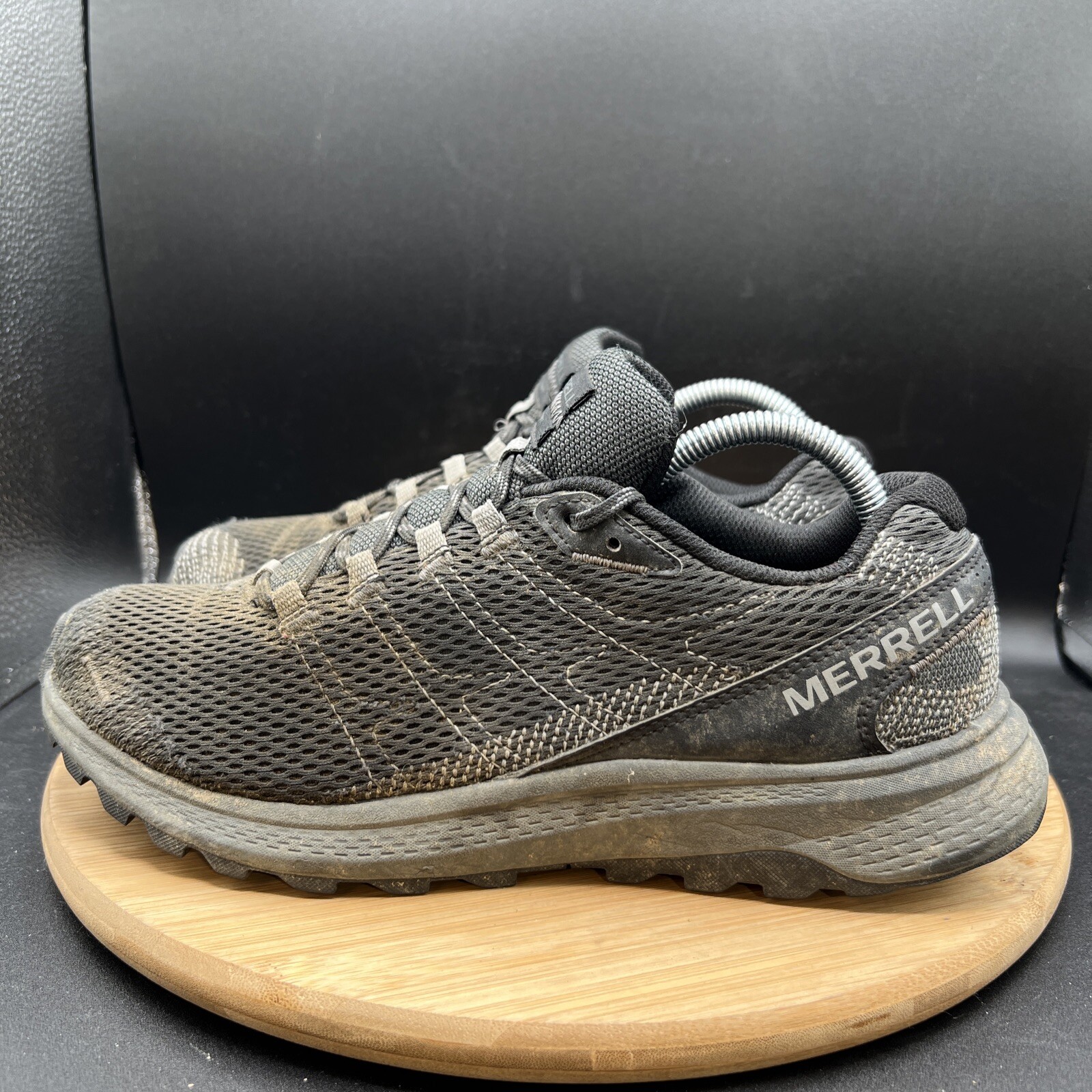 Scarpe da trail running Merrell uomo taglia 9 5 nere Fly Strike sneakers