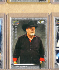Jim Ross-AEW-2022 Upper Deck Card-#91-All Elite Wrestling-Near Mint/Mint