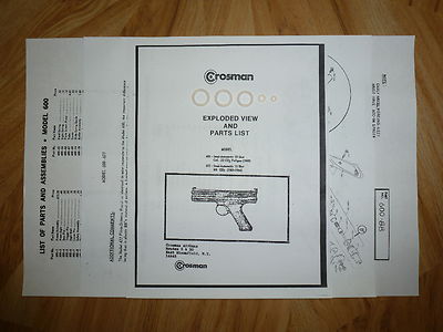 Crosman 600 677 CO2 Pistol URETHANE Seal Reseal Kit