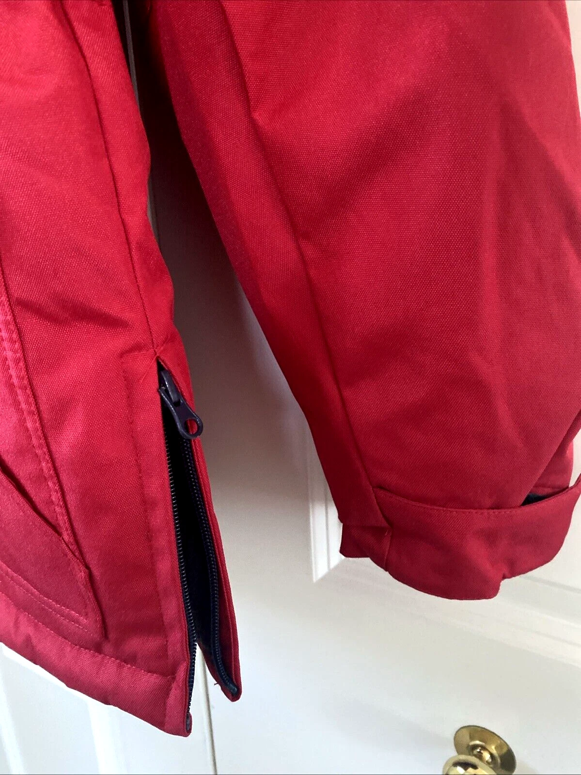 Compagnie Du Ponant 88 Parka Ski Jacket Coat Full Zip Men's M Red Hood image 17