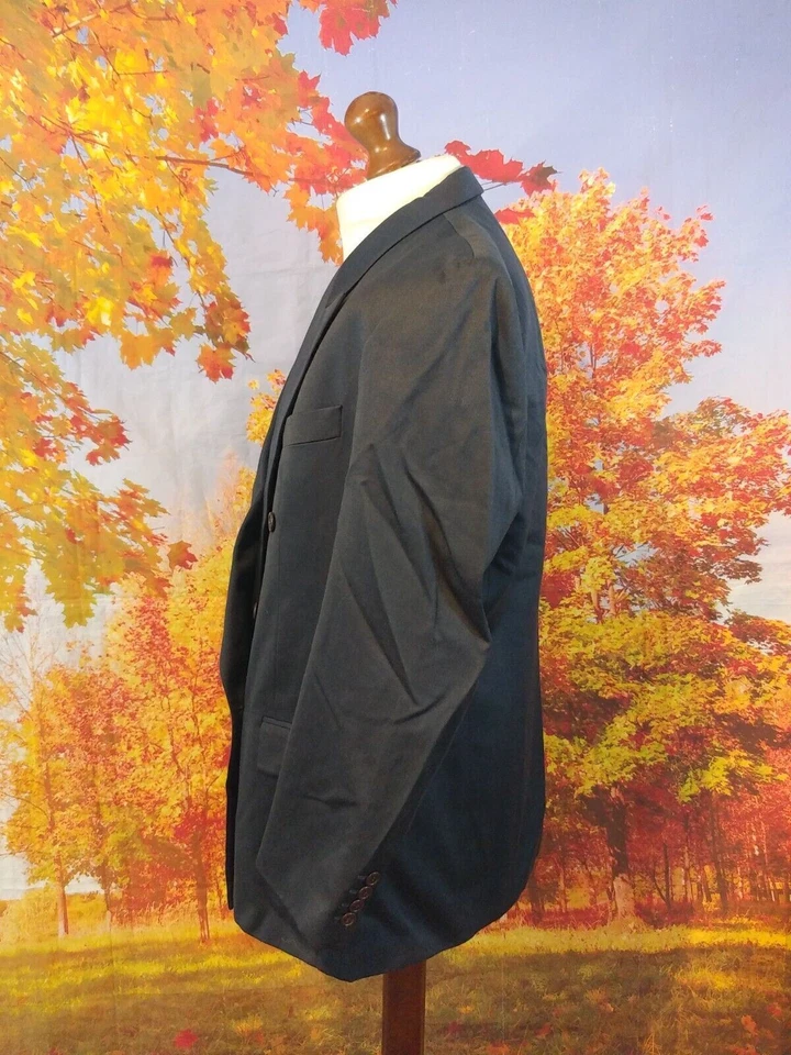 Jaqueta Pierre Cardin feita na Inglaterra azul 100% lã. Baú masculino tamanho 44 Reino Unido - Imagem 3 de 4