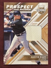 2018 Panini Elite Extra Edition Prospect Materials Gold /99 Austin Riley #PM-AR