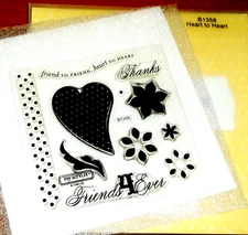 CTMH B1358 HEART TO HEART ~ Friends 4 Ever, friend to FRIEND, heart to HEART