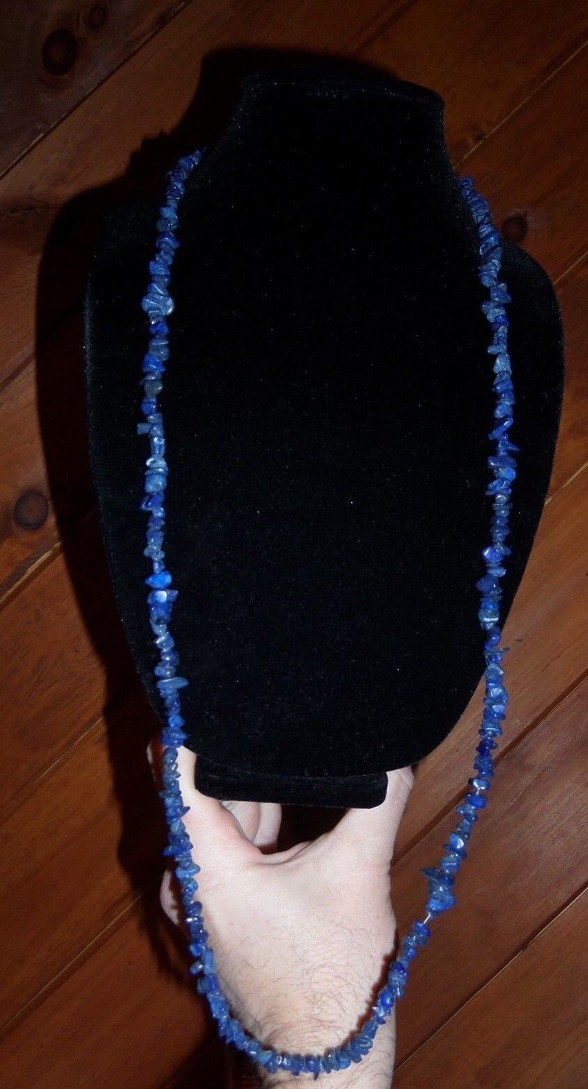 AMY KAHN RUSSELL STATEMENTS LAPIS LAZULI 40" CHIP… - image 1