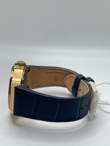 Reloj Pulsera Maserati Potenza Hombre Caja Dorada Banda Azul Cuarzo R8851108035 - Imagen 6 de 12