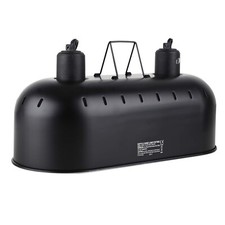 15inch Light Fixture, Max 150W Dual Reptile Heat Lamp Fixture with Separate S...