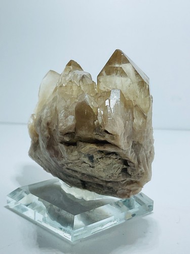 Citrine-Natural Citrine-Kundalini Quartz-Congo - Glass Display Stand - 245 g - Picture 14 of 15
