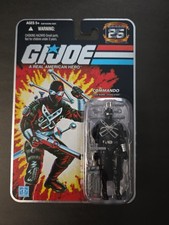 GI Joe 25th Anniversary Snake Eyes FOIL Variant 2007 Hasbro MOC Sealed New.
