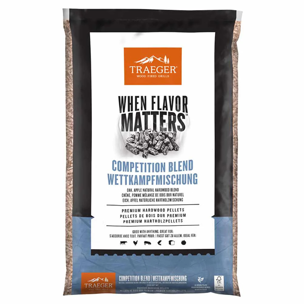 Pellet per barbecue Traeger Competition Blend sacco 9 kg